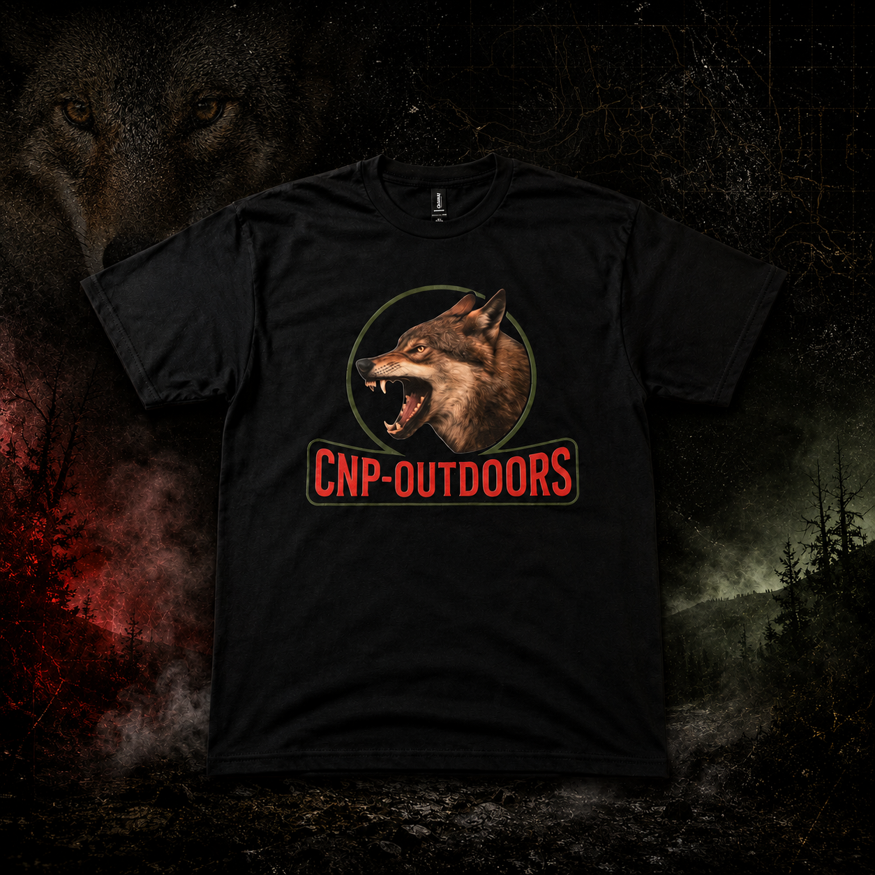 CNP-Outdoors Coyote Logo Tee – Black
